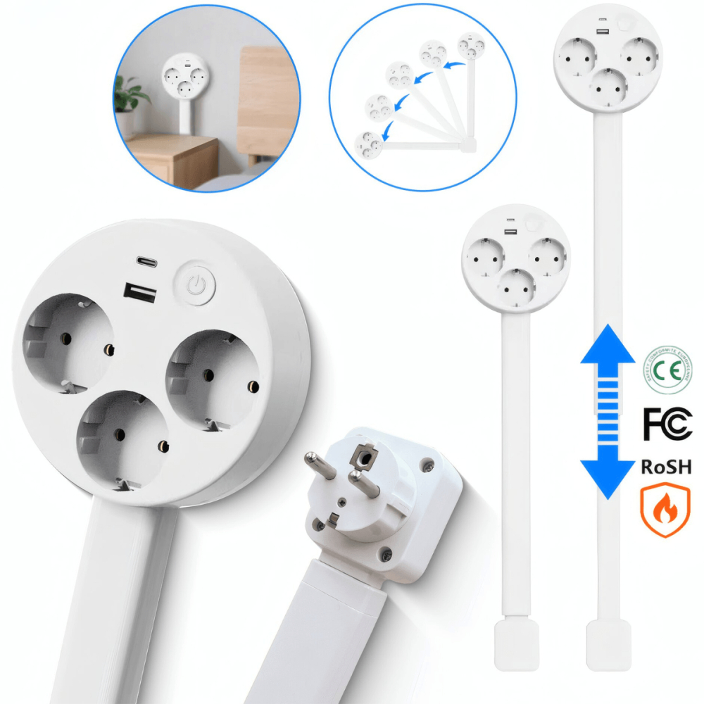 Prelungitor Priza Extensibil, Extensor Electric Reglabil [4]