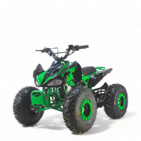 ATV-uri pentru copii și adulți - ATV KXD 004 Raptor 125cc – Roți 8”, Automată, LED, Frâne Hidraulice