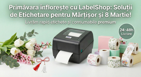 Primăvara înflorește cu LabelShop: Soluții de Etichetare pentru Mărțișor și 8 Martie!