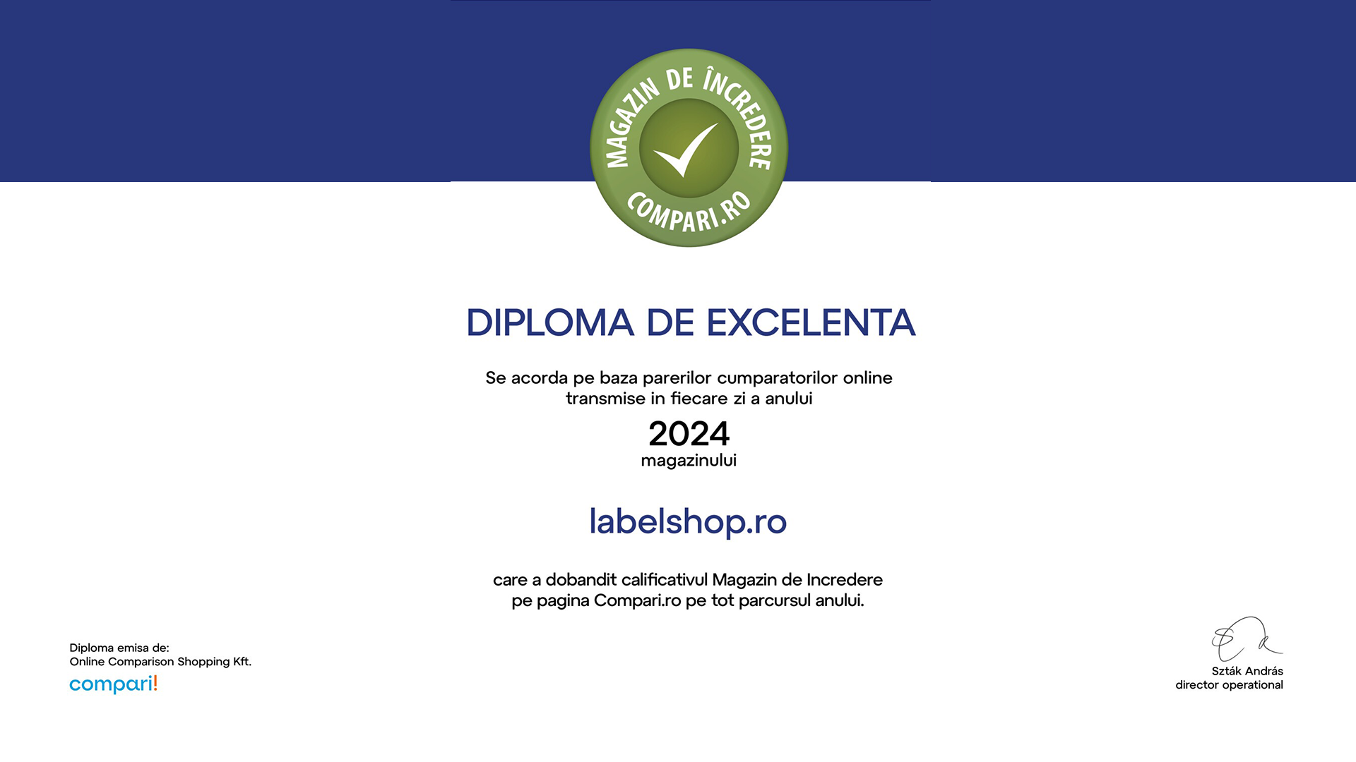 LabelShop.ro – Furnizorul tau de incredere pentru etichete si ambalaje, acum confirmat si de Compari.ro