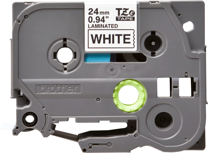 Banda continua Brother TZE251, 24mm x 8m, laminata pentru aparat de etichetare / imprimanta [1]