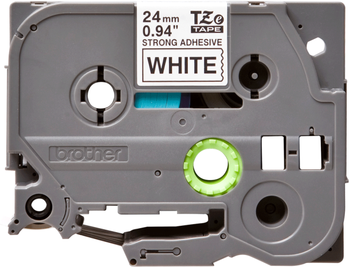 Banda continua laminata adeziv puternic, Brother TZe-S251, 24mm, 8m pentru aparat etichetare | imprimanta brother [2]