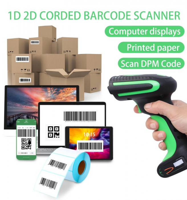 Cititor coduri de bare industrial 2D wireless LP-WE25 [8]