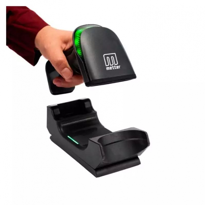 Cititor coduri de bare Metter HS2200, 2D, USB, Bluetooth, negru [2]