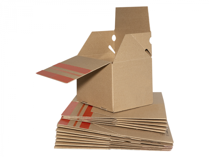 Cutii de carton cu autoformare ecommerce, FitBox, productive si eficiente, fund dublu, 260x170x140 [3]