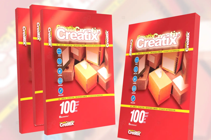 Etichete autocolante A4, 40 etichete / coala A4, 52.5 x 29.7 mm [3]