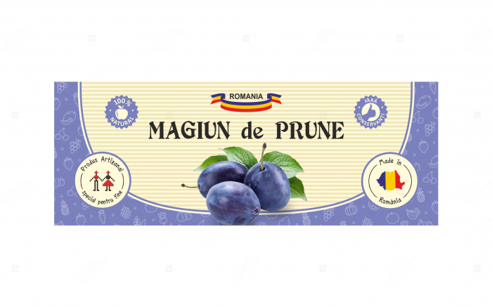 Etichete borcane personalizate Magiun de prune, 54x144 mm [3]