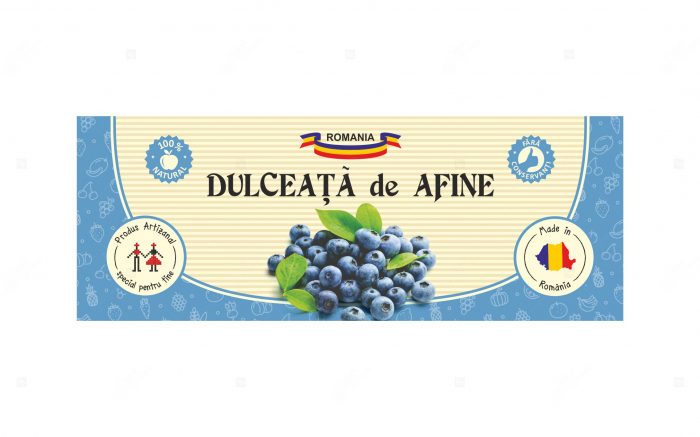 Etichete borcane personalizate Dulceata afine, 54x144 mm [3]