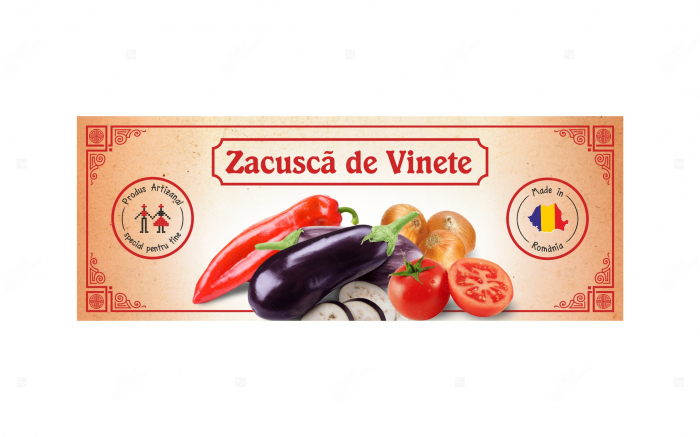 Etichete personalizate, Zacusca de vinete, 54x144 mm [3]