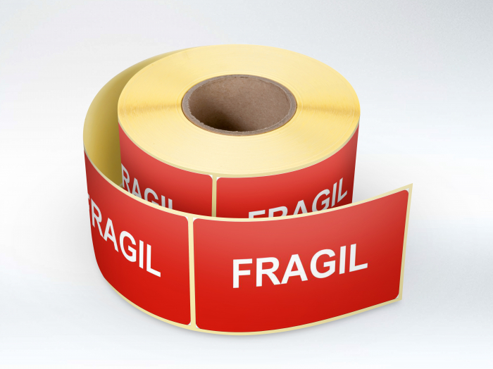 Etichete personalizate, FRAGIL, 30×60 mm, 1000 buc rola Label Print imagine 2022 depozituldepapetarie.ro