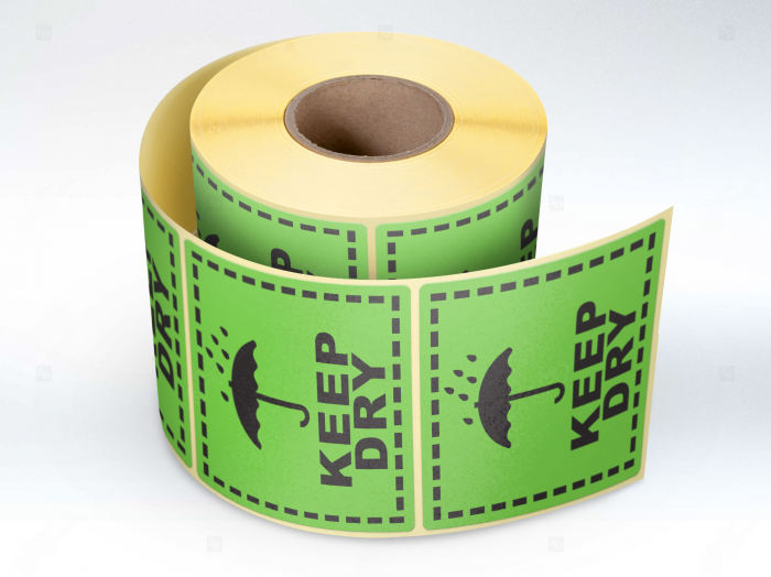 Etichete personalizate, KEEP DRY, 100×100 mm, 1000 buc rola Label Print imagine 2022 cartile.ro