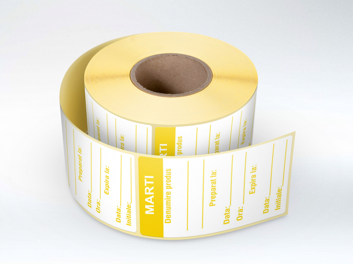 Etichete personalizate, MARTI – Zilele Saptamanii 30×60 mm, 1000 buc rola Label Print imagine 2022 depozituldepapetarie.ro