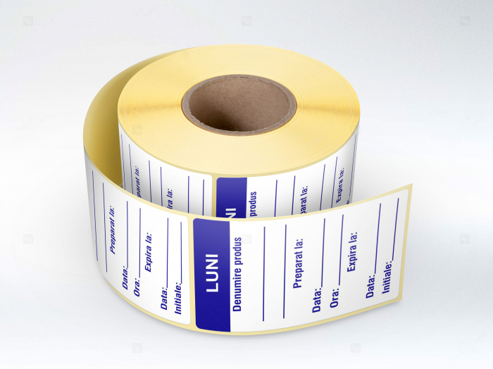 Etichete personalizate, LUNI - Zilele Saptamanii 25x54 mm [2]