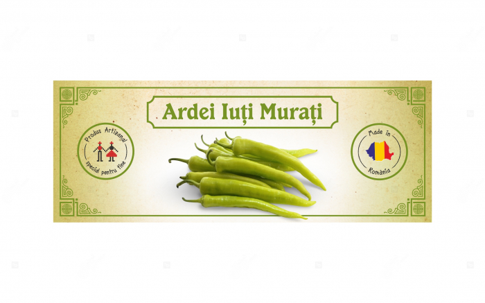 Etichete personalizate, Ardei iuti murati, 54x144 mm [3]