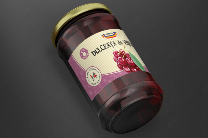 Etichete borcane personalizate Dulceata visine, 54x144 mm [2]