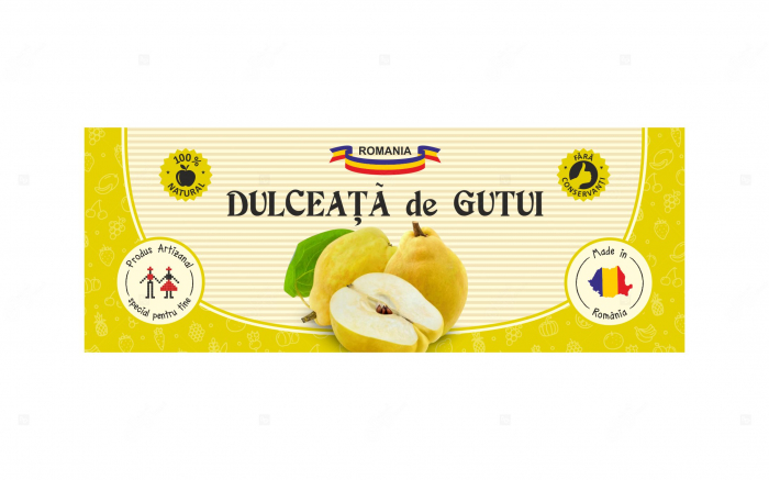 Etichete borcane personalizate Dulceata gutui, 54x144 mm [3]