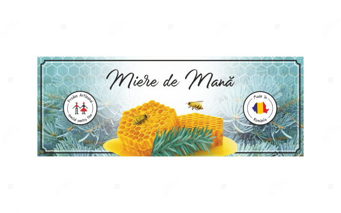 Etichete borcane personalizate Miere de mana, 54x144 mm [3]