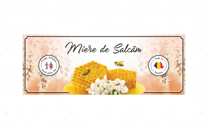 Etichete borcane personalizate Miere de salcam, 54x144 mm [3]