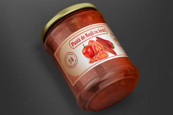 Etichete personalizate, Pasta de rosii cu ardei, 54x144 mm [2]