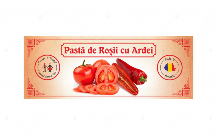 Etichete personalizate, Pasta de rosii cu ardei, 54x144 mm [3]