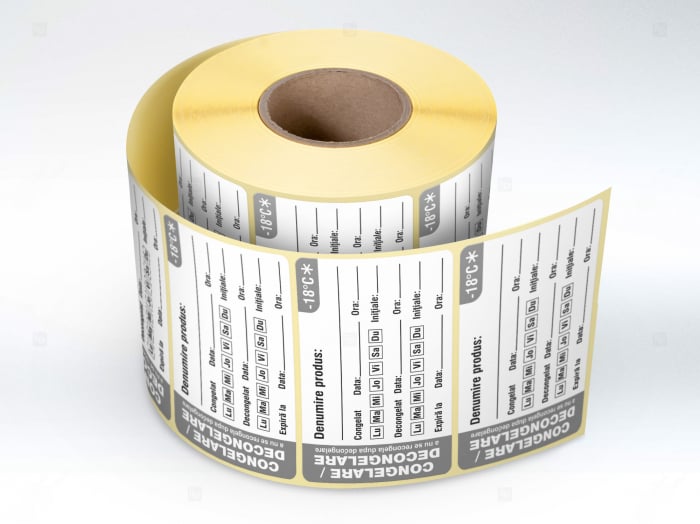 Etichete personalizate, PRODUSE CONGELATE, 75x50 mm [2]