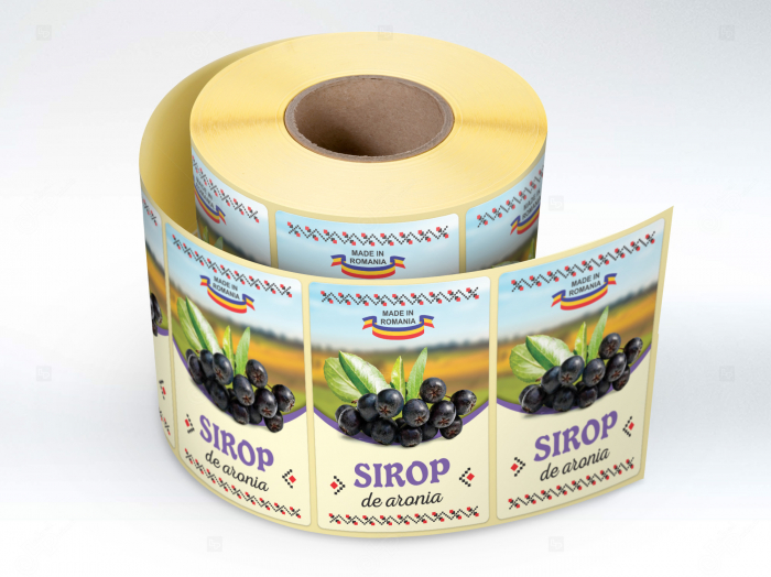 Etichete personalizate, Sticle sirop de aronia, 100x70 mm [3]