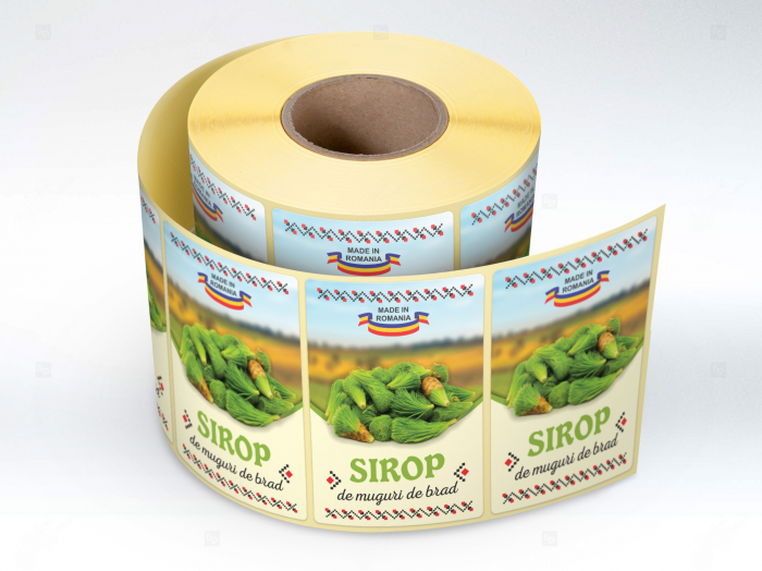 Etichete personalizate, Sticle sirop muguri de brad, 100x70 mm [3]