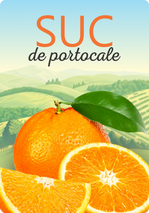 Etichete personalizate, Sticle suc de portocale, 100x70 mm [1]