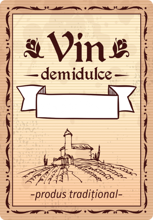 Etichete sticle personalizate, Vin demidulce, 100×70 mm, 1000 buc rola Label Print imagine 2022 cartile.ro