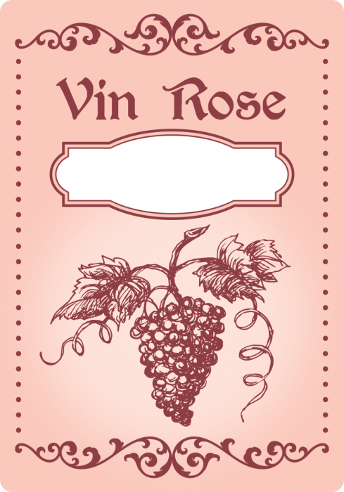 Etichete sticle personalizate, Vin rose, 100x70 mm, 1000 buc rola image13