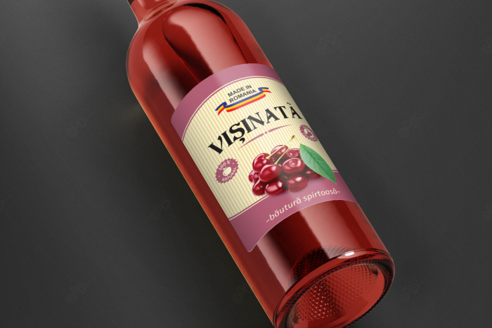 Etichete personalizate, Sticle Visinata, 100x70 mm [2]