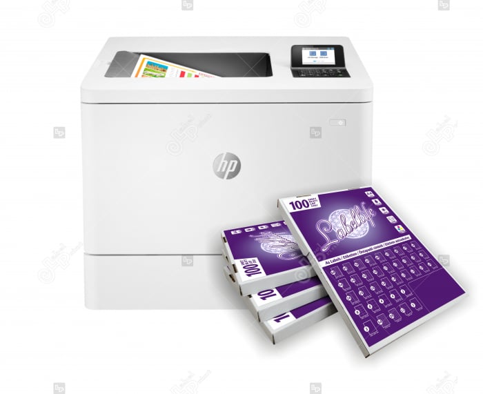 Imprimanta HP Color LaserJet Enterprise M554dn – Pachet PROMO cu 1 top etichete in coala A4 la alegere GRATUIT