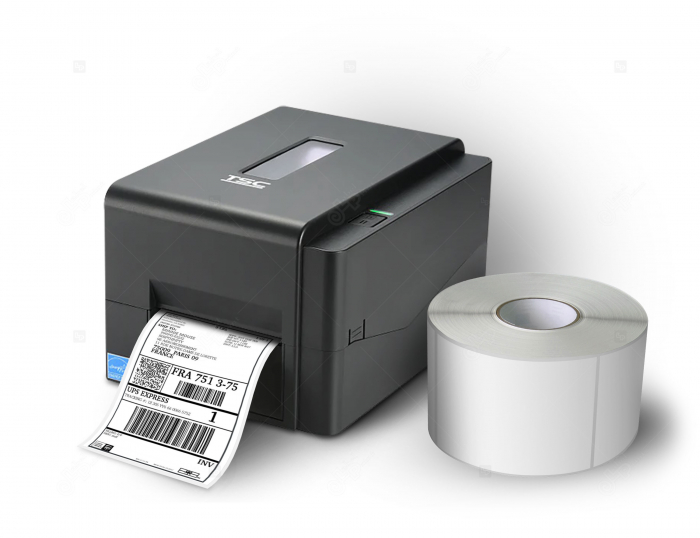 Pachet AWB tracking – Imprimanta etichete autocolante TSC TE210 + 1 Rola etichete termoadezive AWB A6 (105x148mm) (105x148mm)