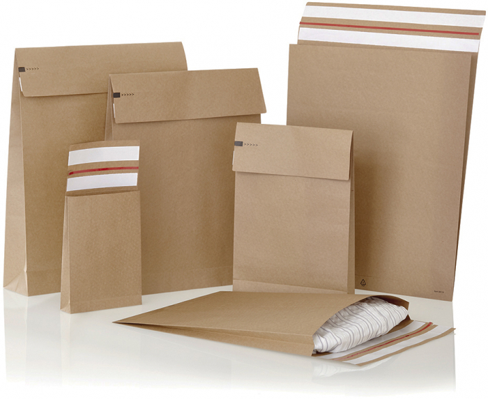 Plicuri ecommerce cu banda adeziva, maro, 350x250x50 mm, set 25 bucati [5]
