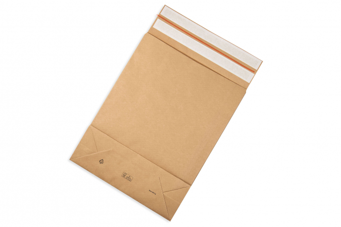 Plicuri ecommerce cu banda adeziva, maro, 450x350x120 mm, set 25 bucati [2]