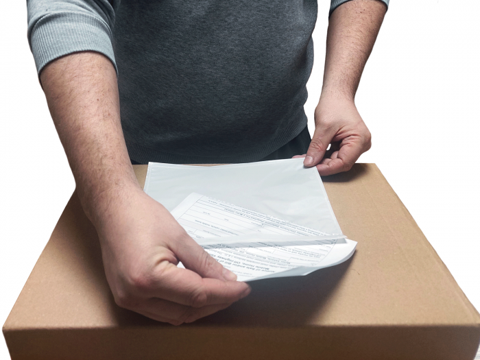 Plicuri AWB de curierat transparente autoadezive, port-document, 220 x 120 mm, set 1000 buc [2]