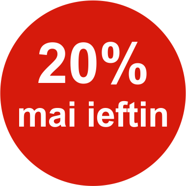 Rola etichete autoadezive personalizate "20% mai ieftin" [2]
