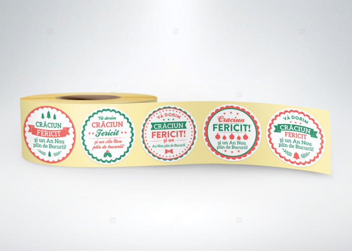 Etichete personalizate de Craciun, 40mm diametru [2]