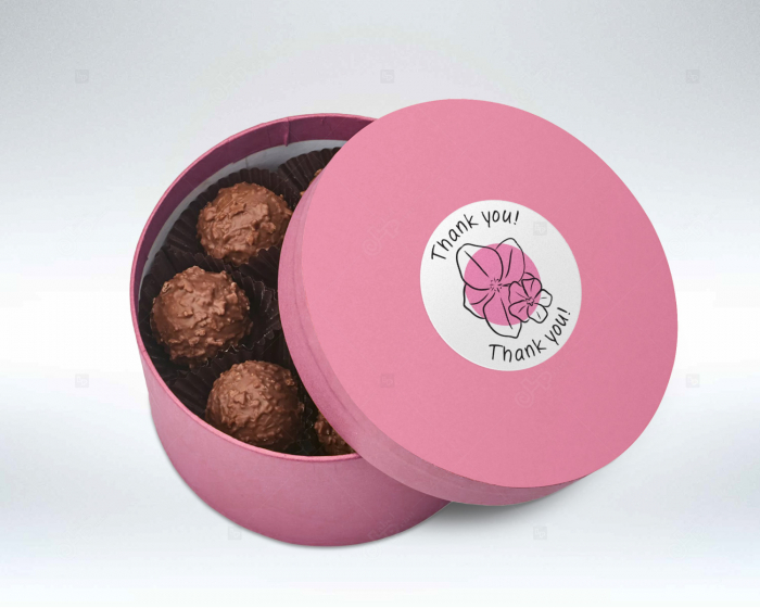 Etichete personalizate florale, 40mm diametru [3]