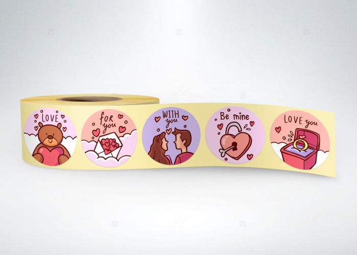 Etichete personalizate "LOVE", 40mm diametru [2]
