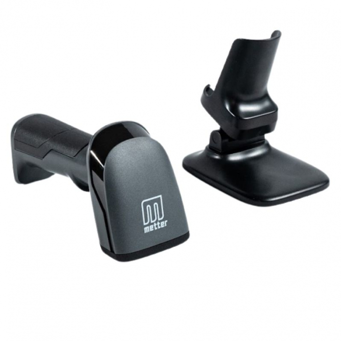 Cititor coduri de bare Metter HS2100, 2D, USB, stand, negru [3]