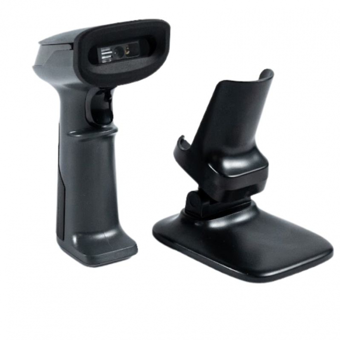 Cititor coduri de bare Metter HS2100, 2D, USB, stand, negru [4]