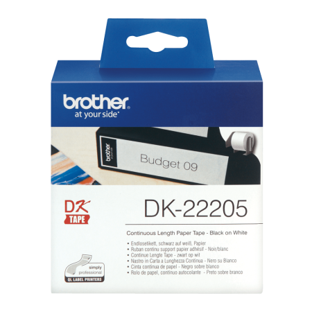 Banda Etichete Hartie DK22205, 62mm x 30.48m pentru imprimanta Brother [1]