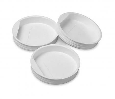 Capace din plastic pentru tuburi de carton, diametru 75mm, set 50 buc [0]