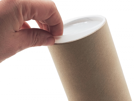 Tuburi de carton - Capace din plastic pentru tuburi din carton, 77mm