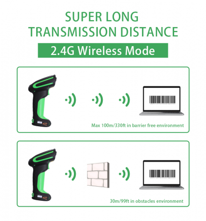 Cititor coduri de bare industrial 2D wireless LP-WE25 [5]