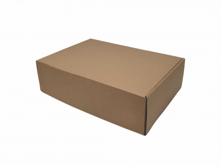 Cutii cu autoformare - Cutie carton microondul nature, 265x135x35 mm