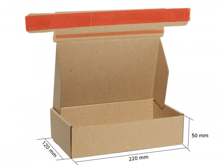 Cutii e-commerce - Cutii de carton cu autoformare si banda dublu adeziva Autobox 220x120x50