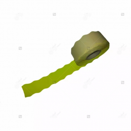 Etichete de pret - Etichete de pret fluorescente ondulate, galbene, 26 x 12 mm, 1500 buc/rola