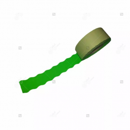 Etichete de pret - Etichete fluorescente ondulate pentru marcatoarele de pret, verzi, 26 x 16 mm, 1000 buc/rola